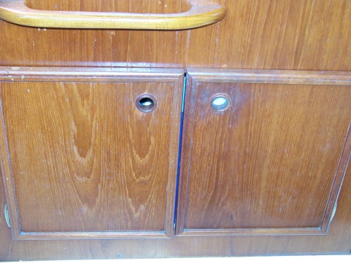 Galley doors - very tired finish